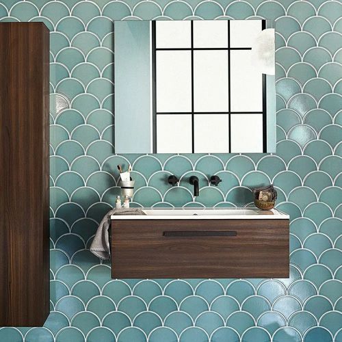 Мозаика для интерьера - LAGOON CRACKLE    - Amadis Fine Tiles - для ванной комнаты / для кухни / настенная