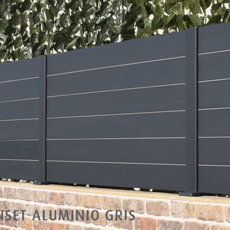 Забор с пластинками - Sunset aLU - Modular Signs S.L. - для домашнего использования / алюминий / прямой