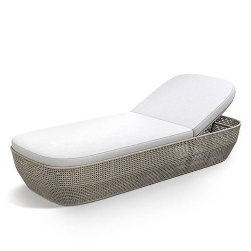 Современный садовый шезлонг - COMO  - G&G Italia Designer Furniture - из ткани / из веревки / из алюминия