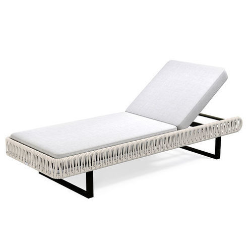 Современный садовый шезлонг - SIENNA CANASTA - G&G Italia Designer Furniture - из ткани / из веревки / из алюминия