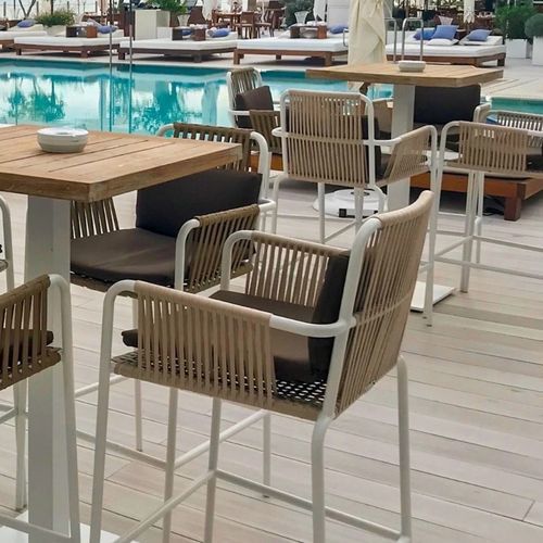 Современный cтул для столовых - PALAZZIO - G&G Italia Designer Furniture - для интерьера / из алюминия / из ткани