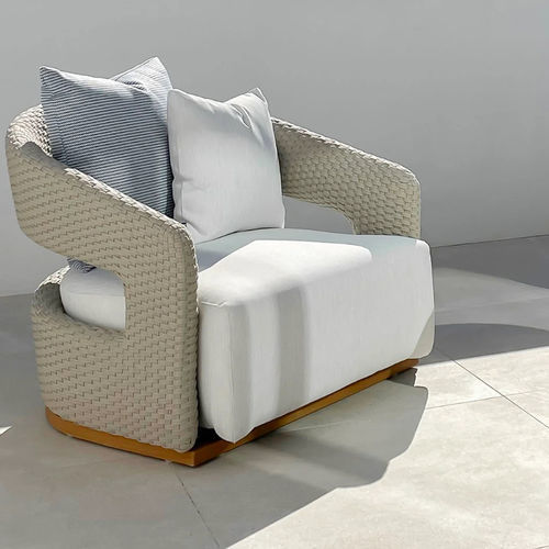Современное кресло - MOON - G&G Italia Designer Furniture - из пенополиуретана / из ткани / из водоотталкивающей ткани
