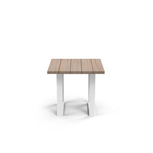 Современный вспомогательный столик - SIENNA - G&G Italia Designer Furniture - из алюминия / из пенополиуретана / из тикового дерева