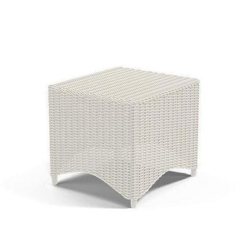 Вспомогательный столик минималистский дизайн - BAOLI - G&G Italia Designer Furniture - из термолакированного алюминия / из веревки / из закаленного стекла