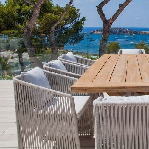 Cтул для столовых Реставрация - INDAH - G&G Italia Designer Furniture - для улицы / из алюминия / из ткани