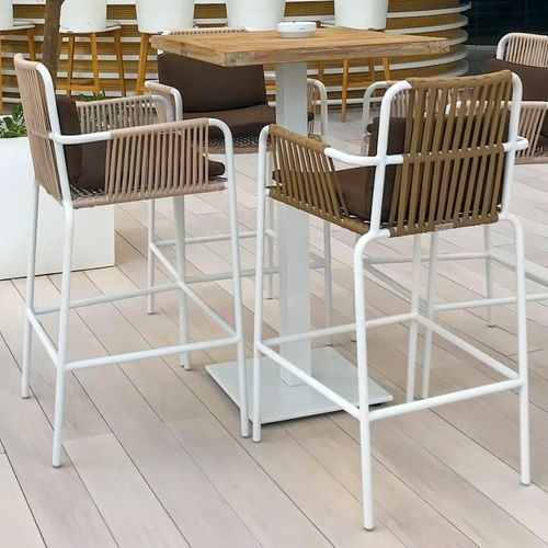 Современный барный табурет - PALAZZIO - G&G Italia Designer Furniture - из пенополиуретана / из водостойкого текстиля / из синтетической ткани