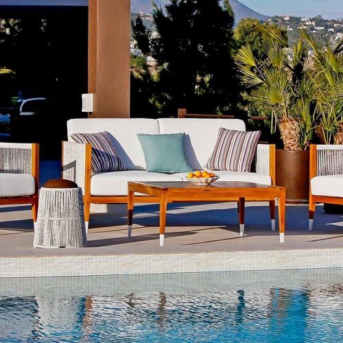 Современный диван - AMALFI - G&G Italia Designer Furniture - для внутреннего применения / для внешнего использования / из ткани