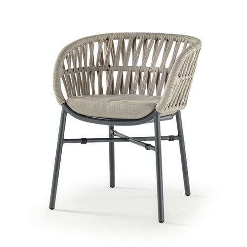 Современный cтул - TAHITI ARMCHAIR - GRATTONI S.R.L. - для наружного применения / из полиолефина / из веревки