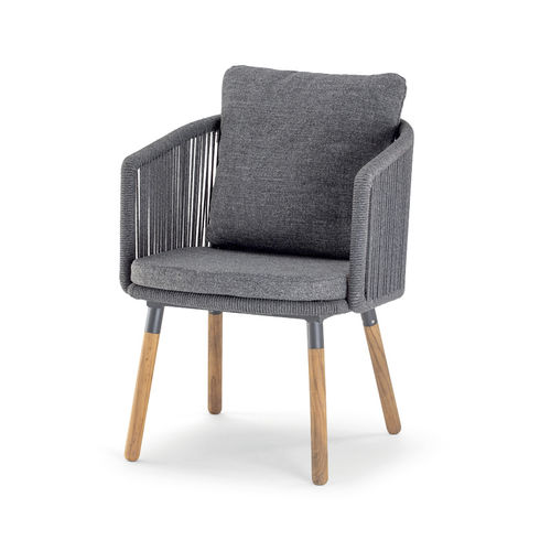 Современный cтул - BAHAMAS ARMCHAIR - GRATTONI S.R.L. - для наружного применения / из веревки / из акриловой ткани