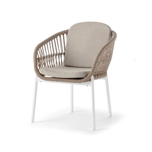 Современный cтул - ELBA ARMCHAIR - GRATTONI S.R.L. - для наружного применения / из алюминия / из ткани