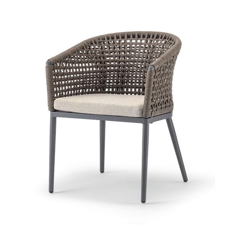 Современный cтул - CUBA ARMCHAIR - GRATTONI S.R.L. - для наружного применения / из веревки / из акриловой ткани