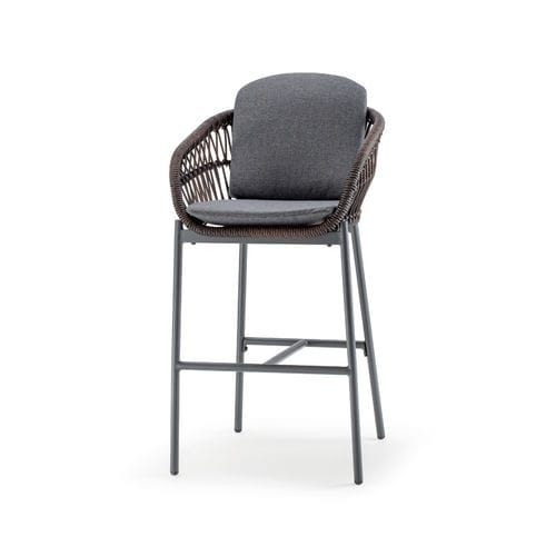 Современный барный стул - ELBA STOOL - GRATTONI S.R.L. - для наружного применения / из ткани / из веревки