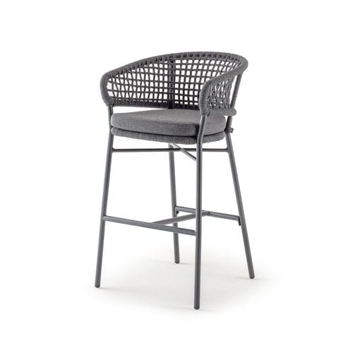 Современный барный стул - ATOL STOOL  - GRATTONI S.R.L. - для наружного применения / из ткани / из веревки