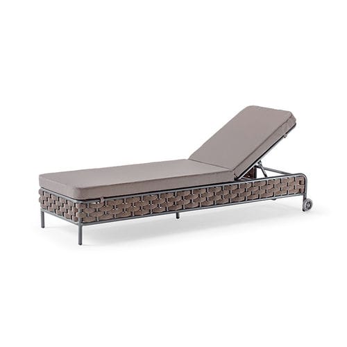 Современный садовый шезлонг - PANAMA SUNBED - GRATTONI S.R.L. - из Textilene® / из веревки / из алюминия
