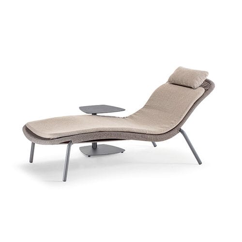 Современный садовый шезлонг - LEAF SUNBED - GRATTONI S.R.L. - из ткани / из веревки / из алюминия