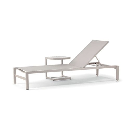 Современный садовый шезлонг - GS 927 SUNBED  - GRATTONI S.R.L. - из Textilene® / из алюминия / штабелируемый