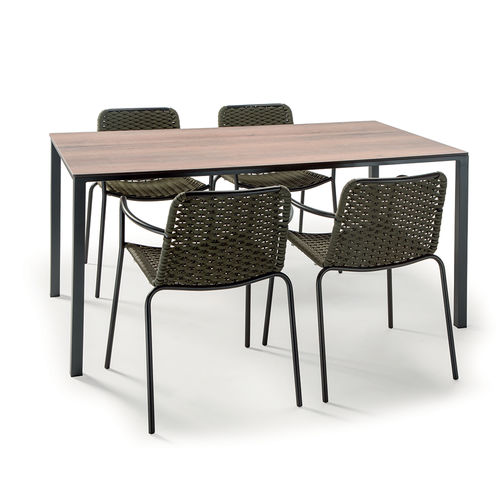Современный cтул - CANNES ARMCHAIR - GRATTONI S.R.L. - для наружного применения / из гальванизированной стали / из окрашенного металла