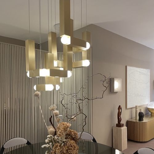 Подвесная лампа - VESPER DUO - Lee Broom - из алюминия / из опалового стекла / современная