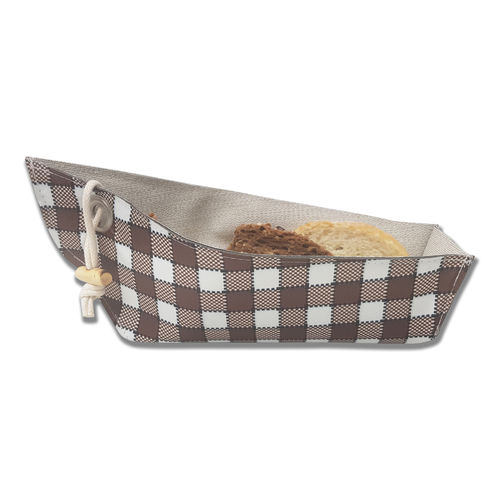 Корзинка для хлеба из ПВХ - Damie chocolate Jean white - SONOLYS