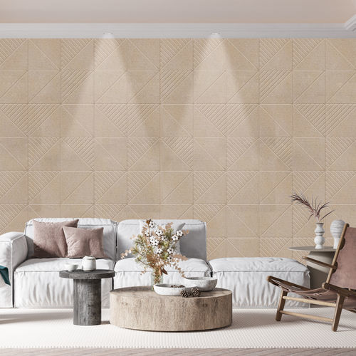 Настенная акустическая панель - VITRAL ® - Aistec - из ПЭТФ / прямоугольная / текстурированная