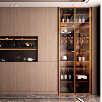 Настенный стеллаж - Aplus Hardware Supplier - современный / из алюминия / из стекла
