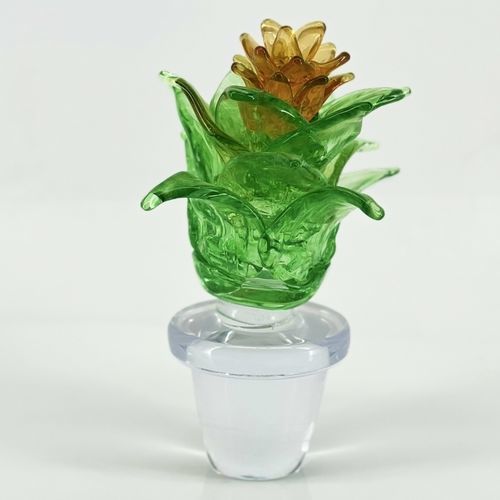 Скульптура из муранского стекла - CACTUS - Wave Murano Glass srl - из дутого стекла / отдельностоящая / многоцветная