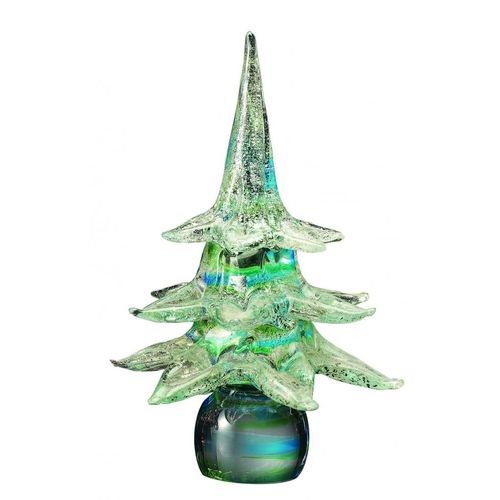 Скульптура из муранского стекла - Christmas tree - Wave Murano Glass srl - из дутого стекла / отдельностоящая / синяя