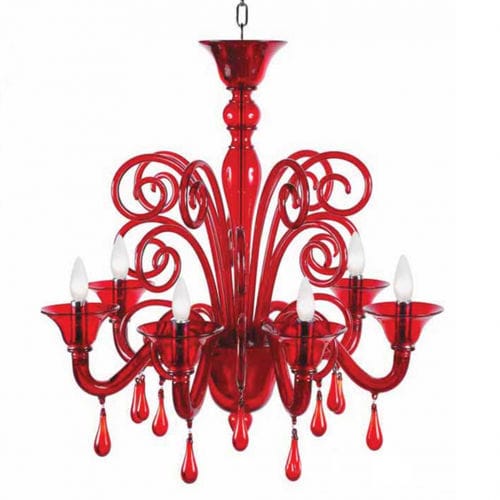 Классическая люстра - ISTANBUL - Wave Murano Glass srl - из муранского стекла / из дутого стекла / 6 лампочек