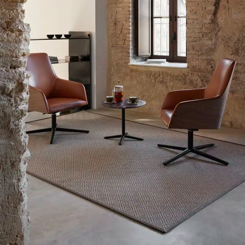 Современный ковер - MAYA RHOMBUS COCONUT - Rols Carpets - c геометрическим рисунком / из ПЭТФ / прямоугольный