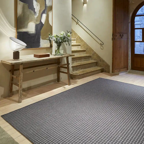 Современный ковер - TERRA UYUNI IRON LINEN - Rols Carpets - в полоску / из ПЭТФ / прямоугольный