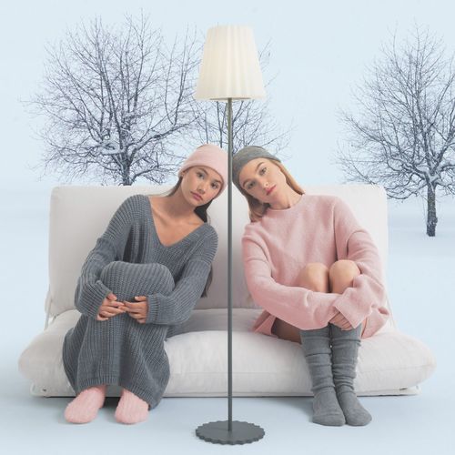 Напольная лампа - PLISY UP - Diabla - из алюминия / из вращательно формованного полиэтилена / современная