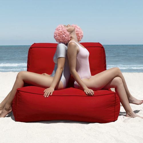 Современное кресло - MARETA XL - Diabla - из ткани / со съемным покрытием / синее