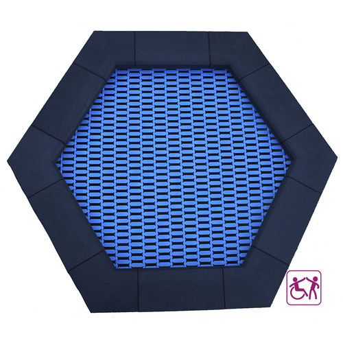 Батут для игровой площадки - M, HEXAGONAL    - mobipark - шестиугольный / для наружного применения