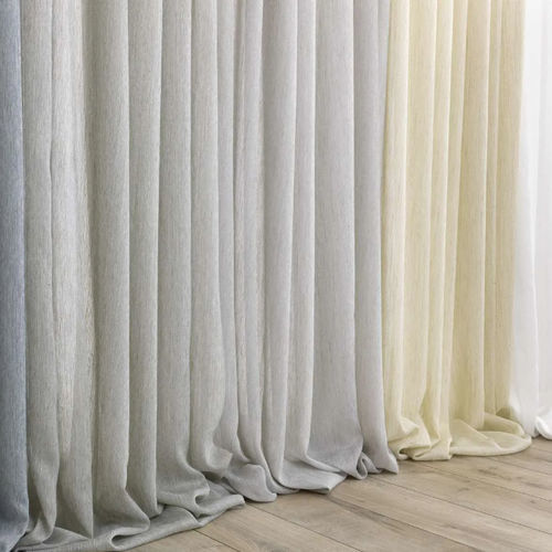 Однотонная гардинная занавеска - CARPET  - Ciesse Tendaggi srl - из льна / из полиэстера / моющаяся