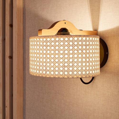 Современный настенный светильник - SERENA  - Aclara Lighting - для интерьера / из ткани / из дерева