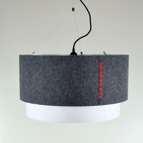 Подвесная лампа - TAMBOR SATURN  - Aclara Lighting - из металла / из ткани / современная