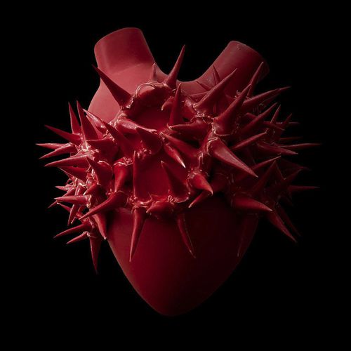 Современная ваза - HEART - ELICA STUDIO - из фарфора / из стекла / для стены
