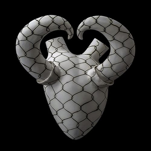 Современная ваза - TROFEO D’AMORE - ELICA STUDIO - из фарфора / настенная / ручной работы