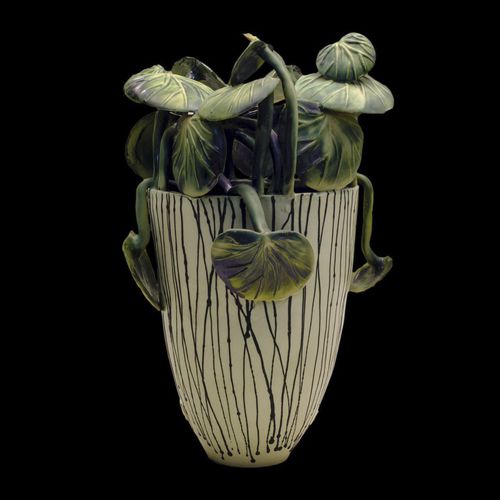Современная ваза - BEGONIAS - ELICA STUDIO - из фарфора / ручной работы / напольная