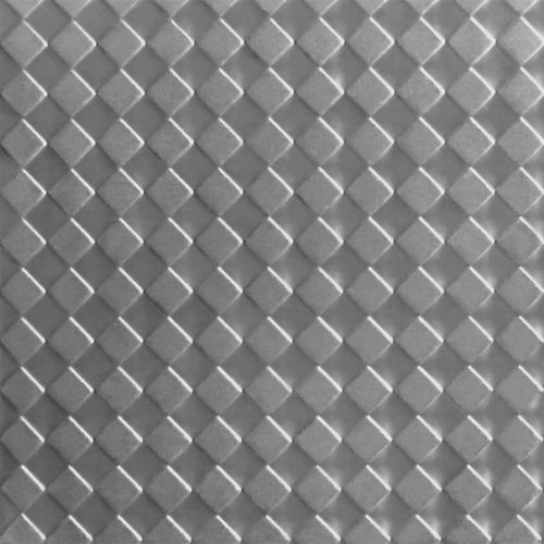 Декорированное листовое железо - RHOMBOIDS  - Rimex - из нержавеющей стали / текстурированное / посеребренное