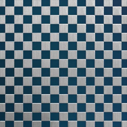 Декорированное листовое железо - COLOURTEX® CHECKS - Rimex - из нержавеющей стали / 3D / цветное