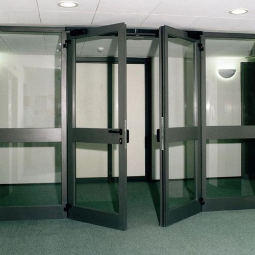 Дверь для интерьера - Endoors - из алюминия / из стали / створчатая