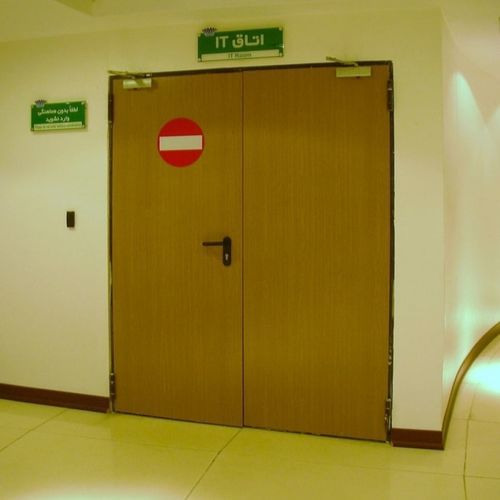 Дверь из ПВХ - WOOD DL1 OAK	 - Endoors - для интерьера / из стального листа / створчатая