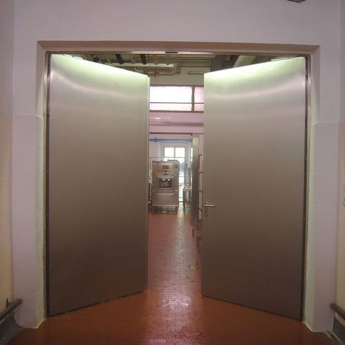 Промышленные ворота из нержавеющей стали - Endoors - створчатое / автоматическое / для обеспечения безопасности