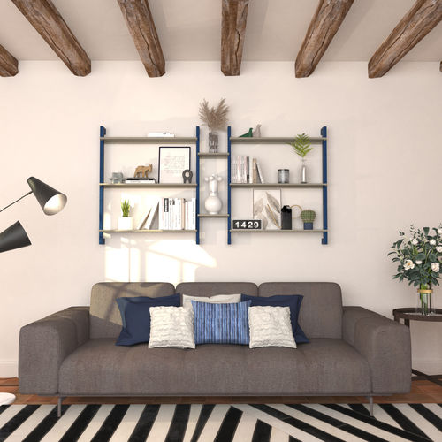 Настенный стеллаж - Etagère murale  - Bretagne Design - современный / из термолакированной стали / для гостиной