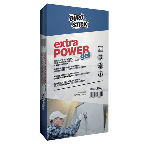 Клей на основе цемента - Extra Power Gel - DUROSTICK - для плиточного пола / для внутреннего пространства / для наружного использования