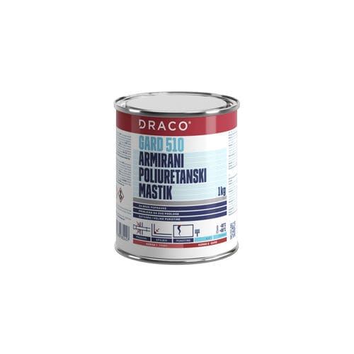 Жидкая гидроизоляция для защиты - GARD 510 - DRACO - для стены / для напольной поверхности / для водосточной трубы