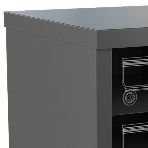 Настенный почтовый ящик - HULL PANELLING NOVA 40 MM 22-320 - Ju-Metall- warenfabrik - индивидуальный / с ящиком для посылок