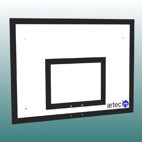 Баскетбольный щит из алюминия - 37253 - artec Sportsgeräte GmbH - прямоугольный / белый / для внутреннего применения
