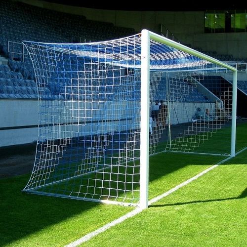Футбольные ворота из алюминия - 30020 - artec Sportsgeräte GmbH - закрепленное в гильзах / белое/синее / с порошковым покрытием